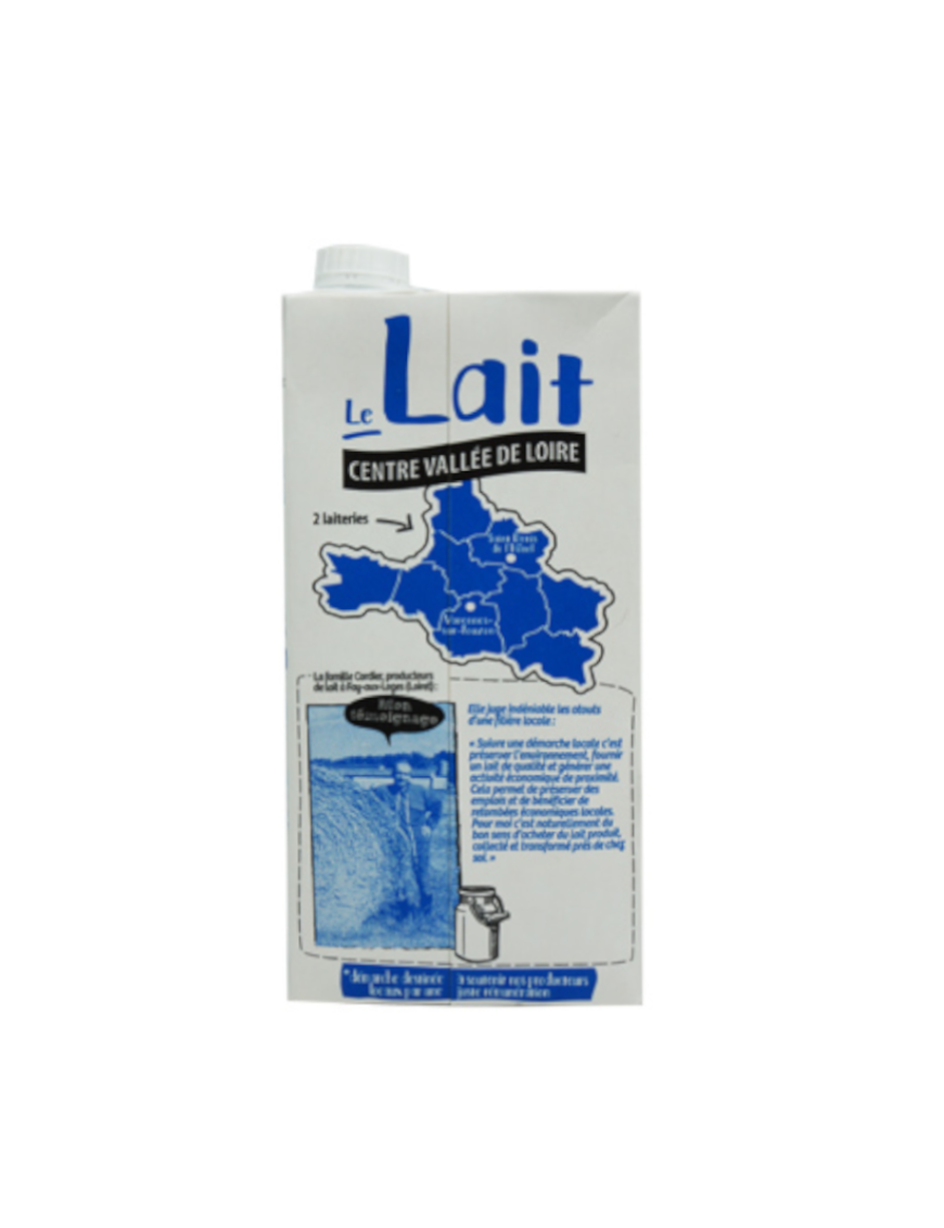 Lait demi-écrémé 1L Centre vallée de Loire (牛奶)
