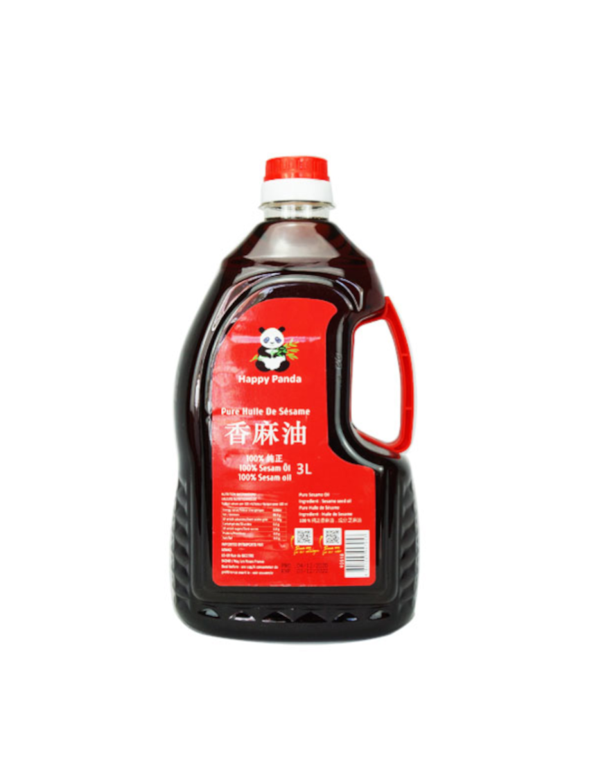 Huile de sésame pure HAPPY PANDA 3L (成发芝麻油)