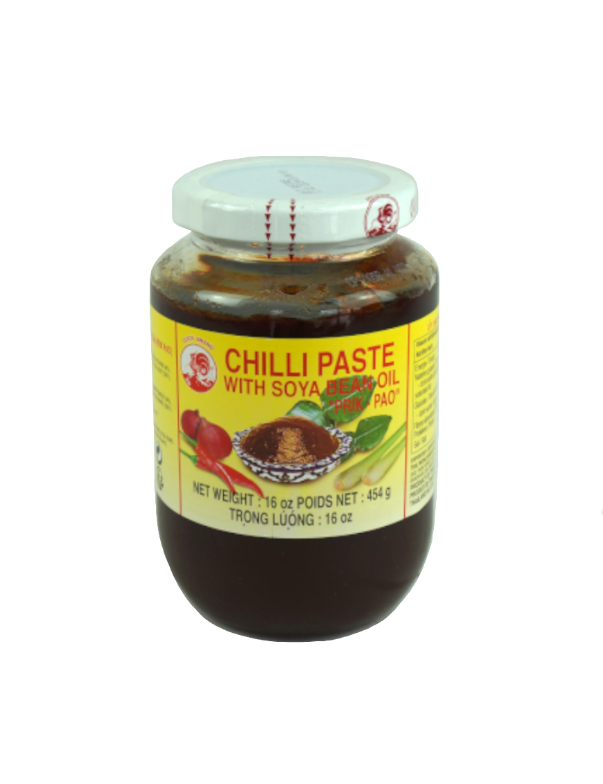 Pâte de piment à l'huile de soja COCK 454g (鸡标虾油辣膏)