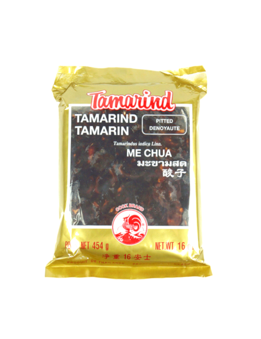 Tamarin dénoyauté COCK 454g (袋装雞標無核酸子)