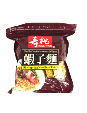 Nouilles fines aux oeufs de crevette SAUTAO 454g