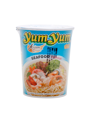 Nouilles instantanées aux fruits de mer YUMYUM carton 12X70g (海鲜杯面)