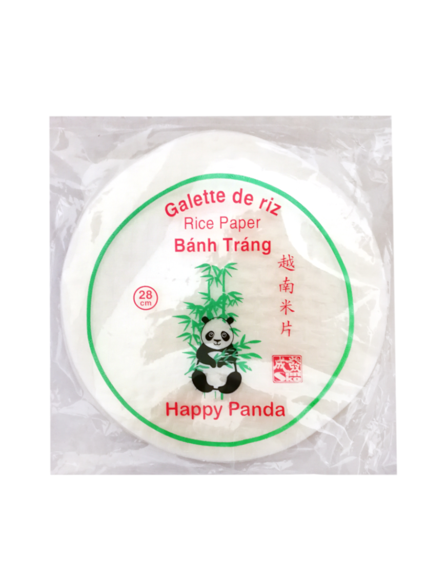 Galettes de riz 28cm HAPPY PANDA1kg (越南米片直径28CM)