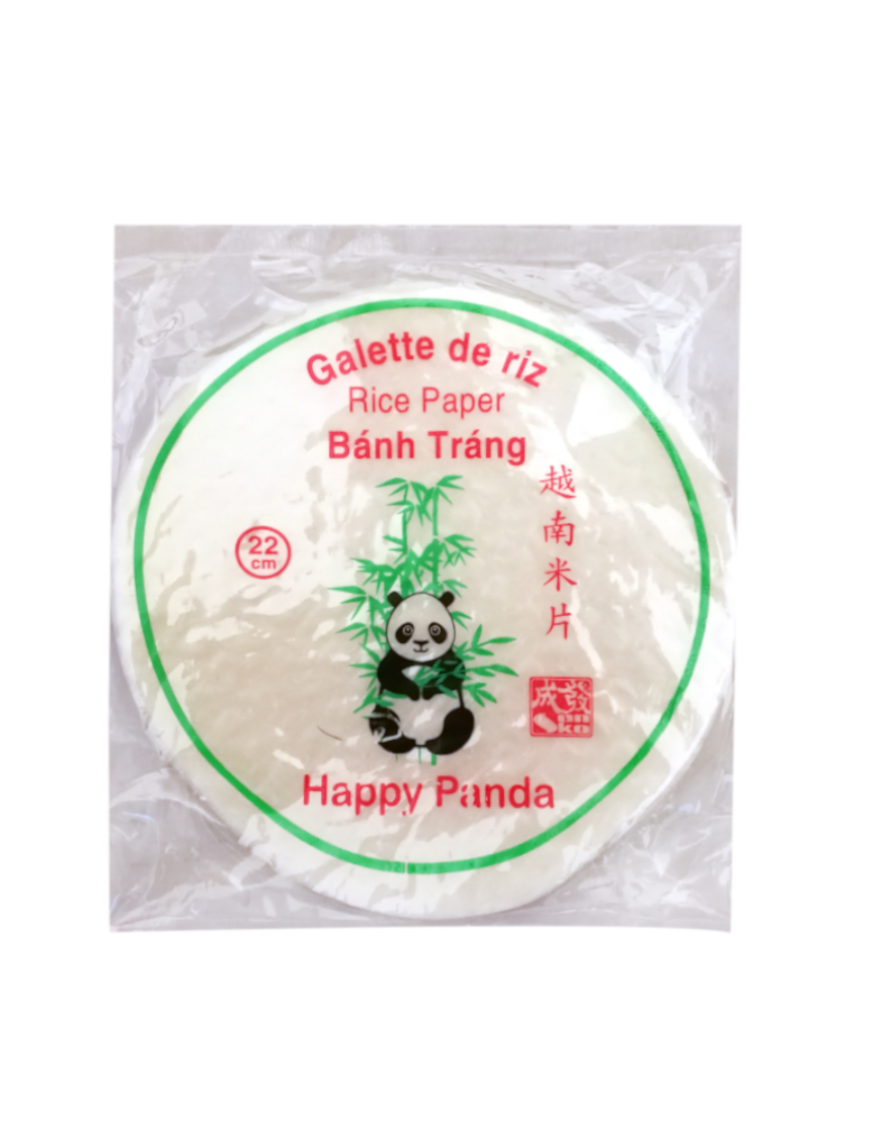 Galettes de riz 22cm HAPPY PANDA 400g (越南米片直径22CM)
