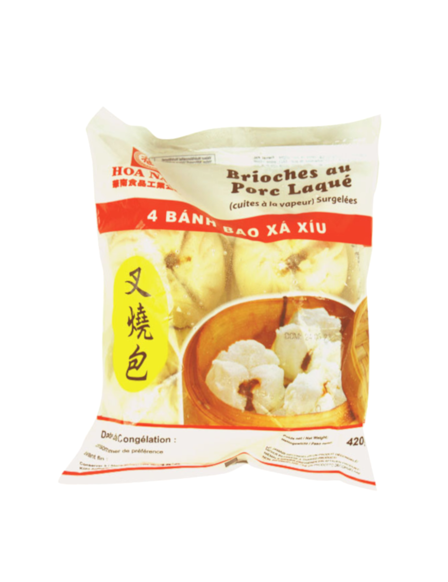 Brioches au porc laqué Xaxiu HOANAM 4PCS 420g (叉烧包)