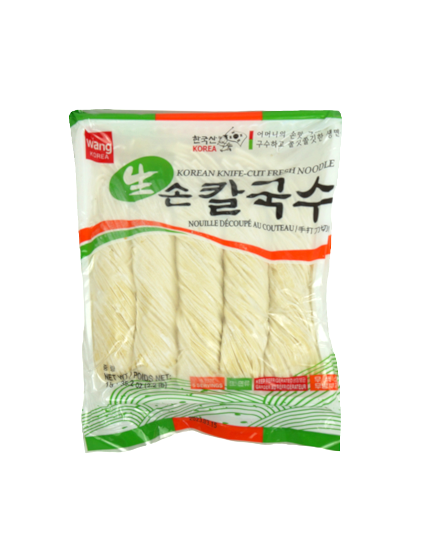 Nouilles coréennes découpées au couteau WANG 1kg (韩国手打刀切面)