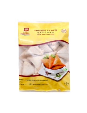 Samoussa au boeuf halal FOOSENG 50P 1.45kg (富盛牌清真牛肉咖 里角)