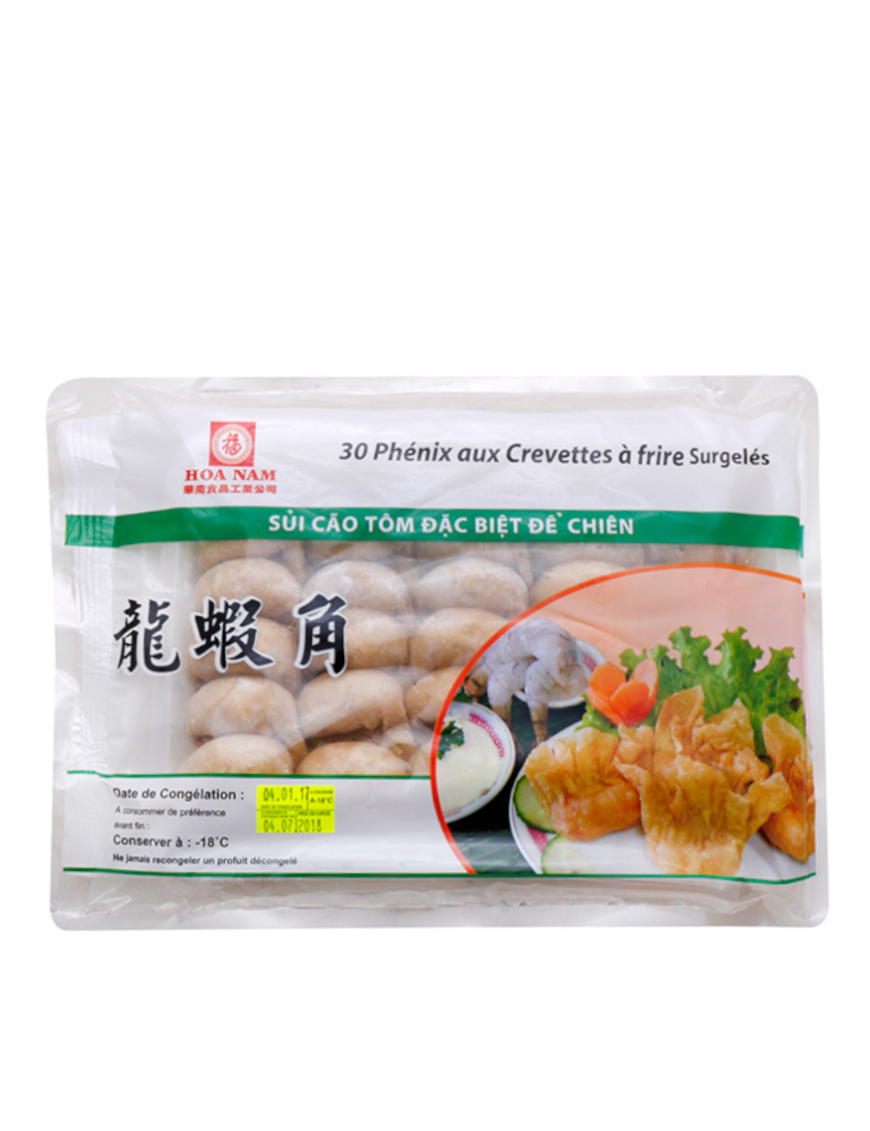 Raviolis aux crevettes (phénix) à frire HOANAM 30P (华南牌龙虾饺)