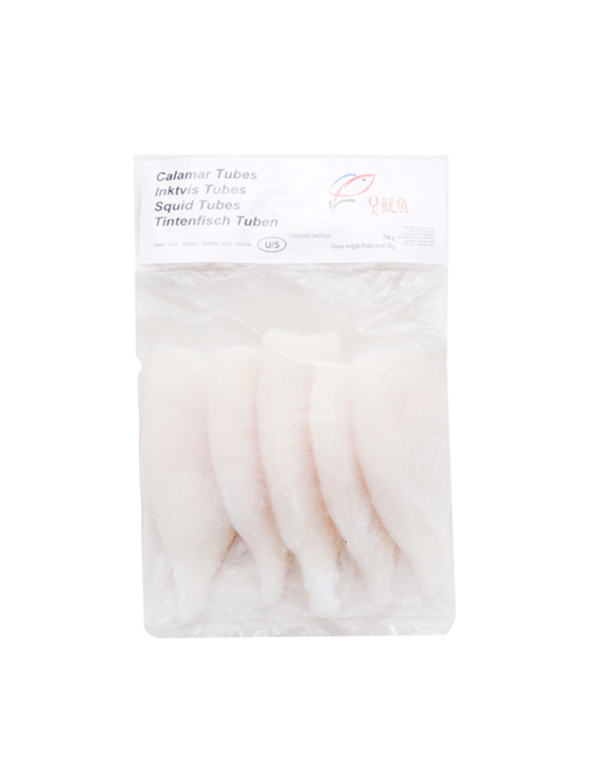 Tubes de calamar U5 1kg (台湾红代鱿鱼筒)