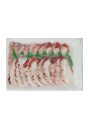 Poulpe tranché surgelé 160g (冻日本切片八角鱼)