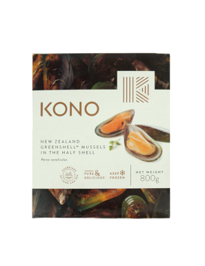 Moules demi-coquille de Nouvelle-Zélande 30/45 800g (新西兰贻贝)