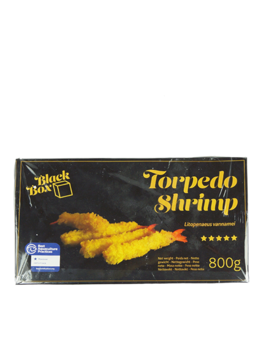 Crevettes panées torpedos 21/25 BLACKBOX 800g (冻日式炸虾)