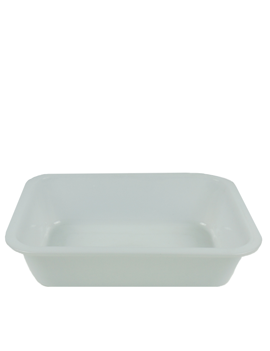 Plateau rectangle en plastique taille L 36x27x9cm (塑料方盆:大号)