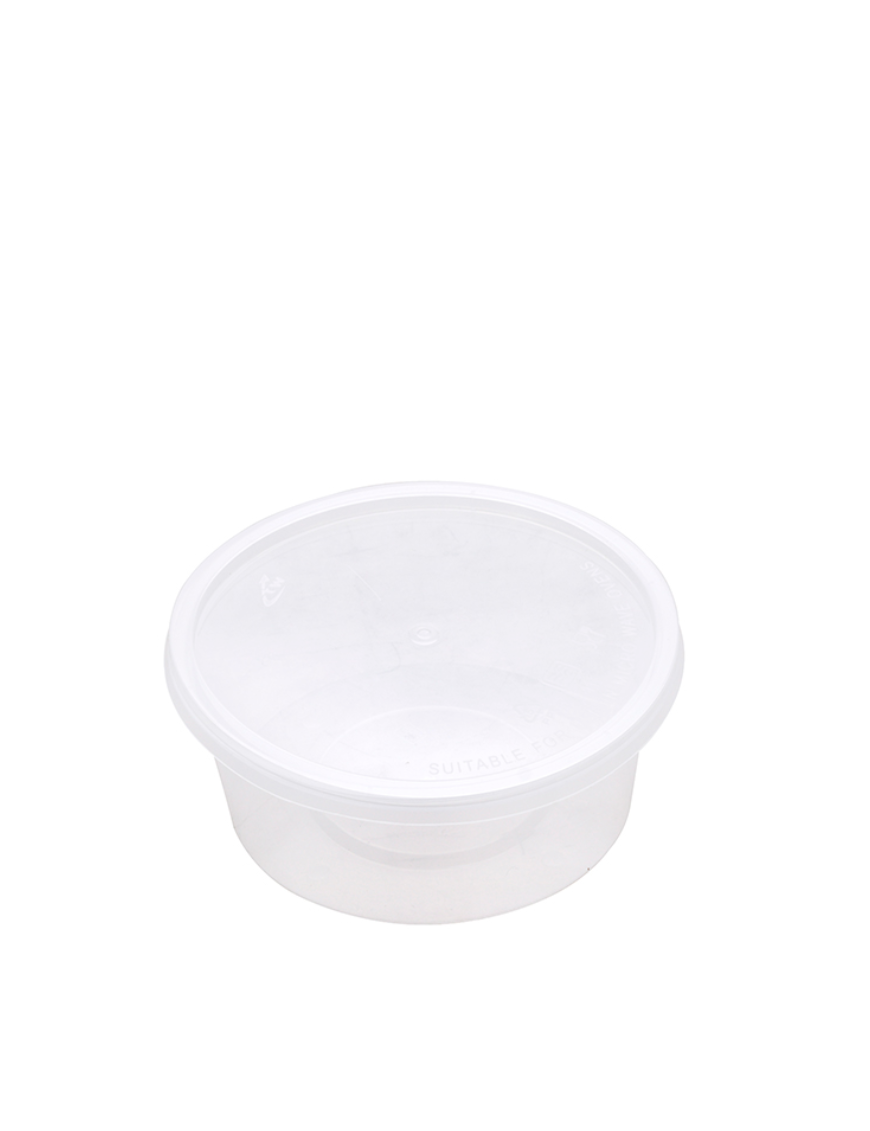 Boîte à soupe ronde SENKO 1000ML 300PCS (成发透明圆汤盒(盒盖分装))