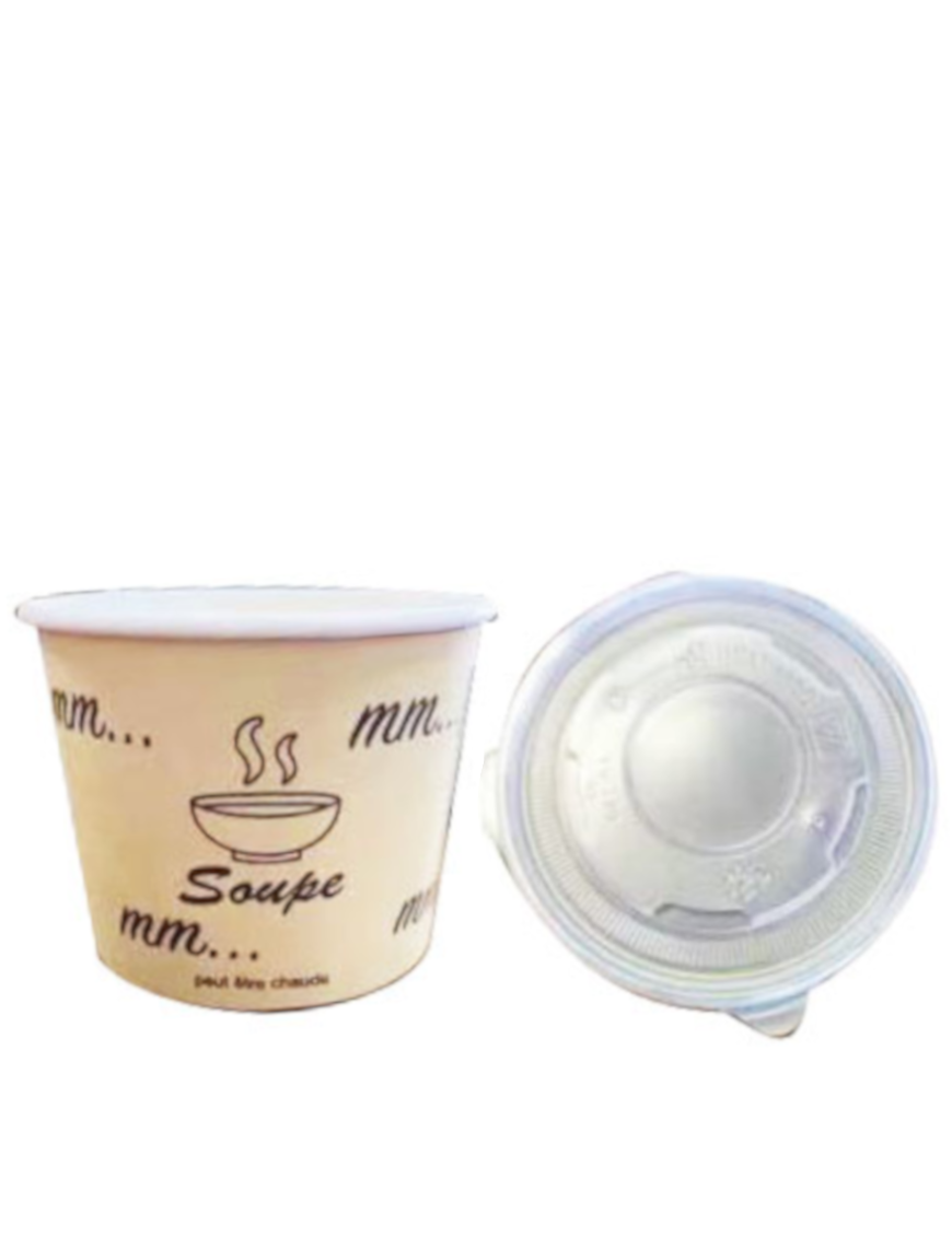Boîte à soupe en papier 12OZ 390ml 1000PCS (纸圆汤盒)