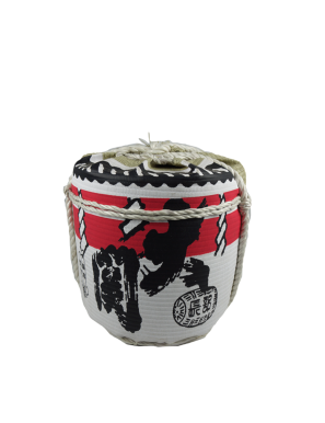Baril de saké décoration japonaise 18X18X18cm (桶装饰品18cm)
