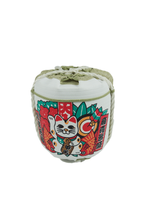 Baril de saké décoration japonaise 18X18X18cm (桶装饰品18cm)