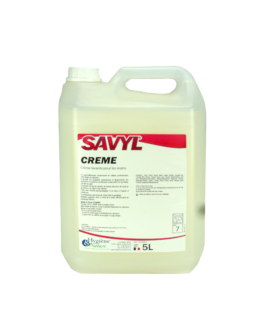 Crème lavante pour les mains SAVYL 5L (洗手液)