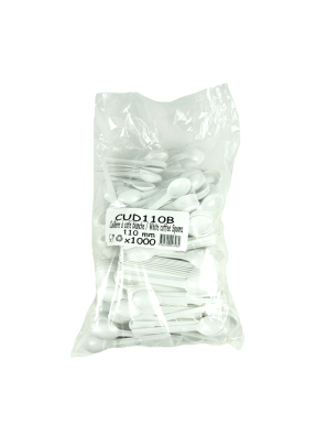 Cuillères à café blanches 110mm 1000PCS CUD (咖啡勺)