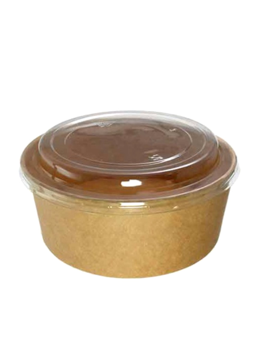 Bol saladier rond en carton 1300ml 300PCS (牛皮纸碗)