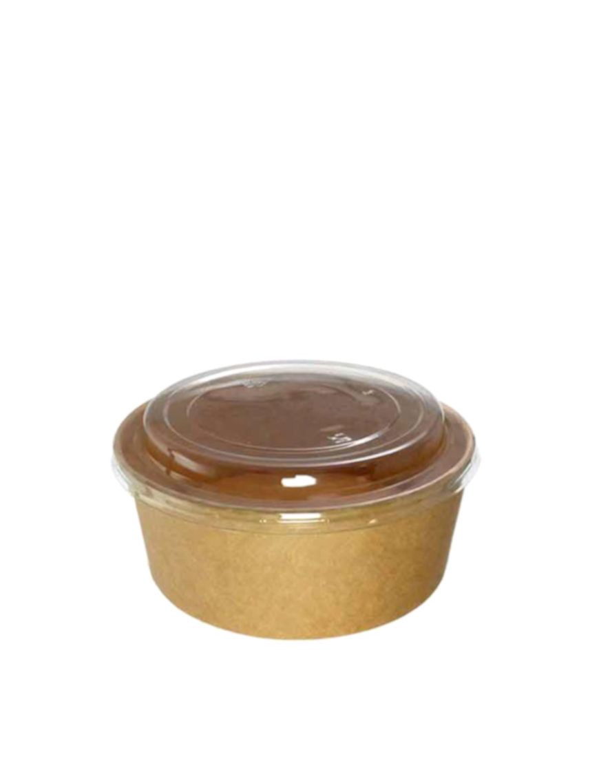 Bol saladier rond en carton 750ml 600PCS (牛皮纸碗)