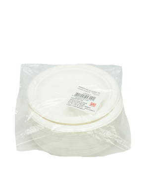 Assiette ronde en pulpe de canne à sucre 155mm 50P (一次性平底盘)