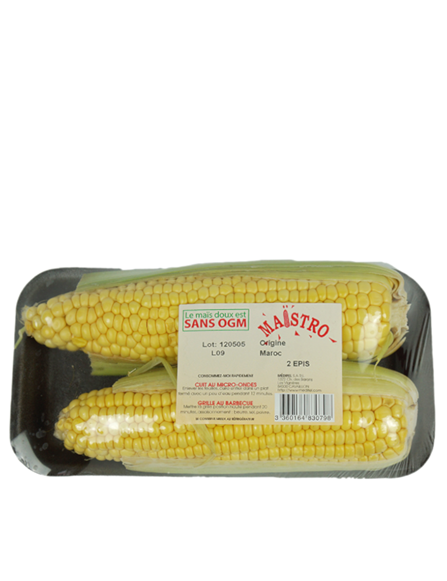 Maïs blanc/jaune 2PCS/boîte (新鲜白/黄玉米(盒))