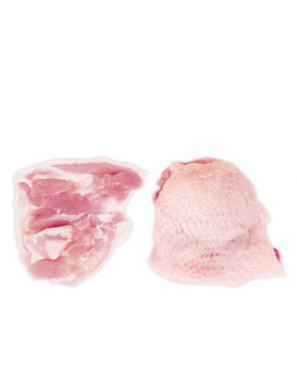 Cuisses de poulet désossées avec peau surgelées 2KG ou carton (冻去骨有皮鸡腿)
