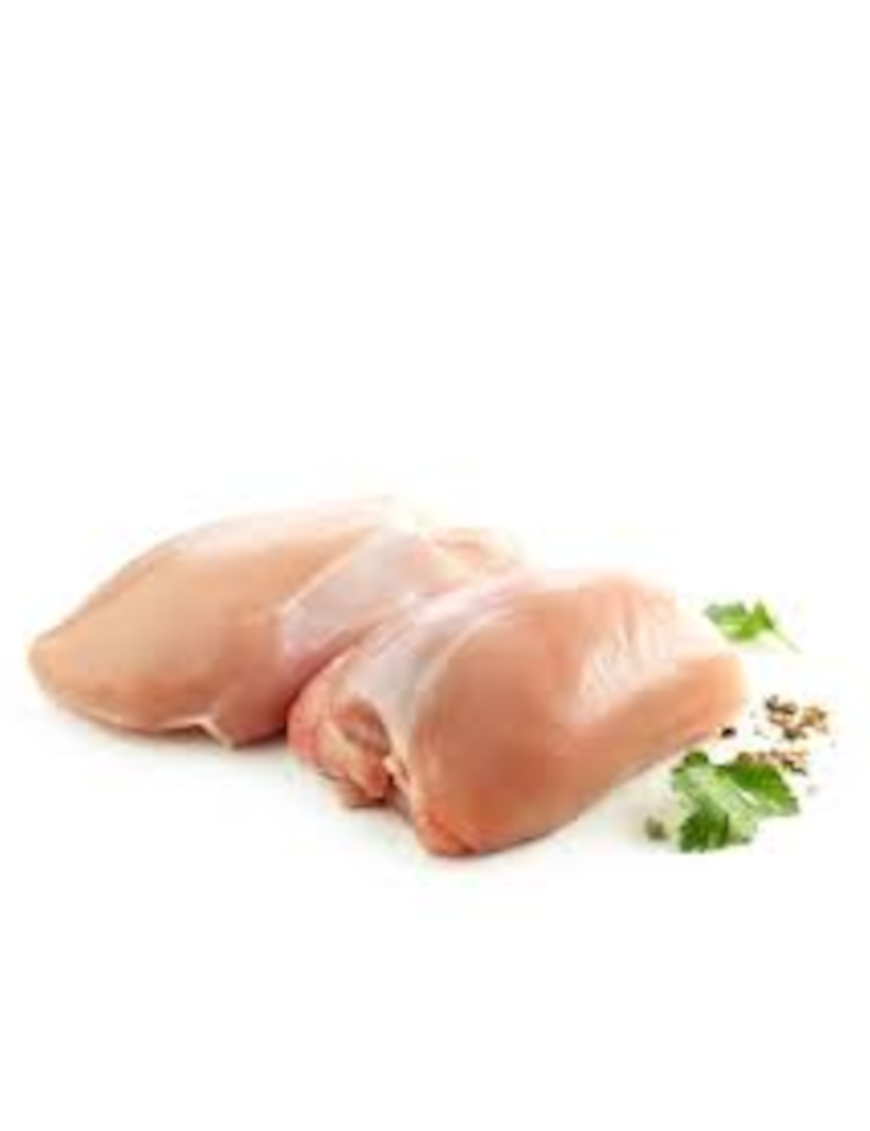 Cuisses de poulet désossées sans peau surgelées 2KG ou 6*2KG (冻去骨去皮鸡腿肉)