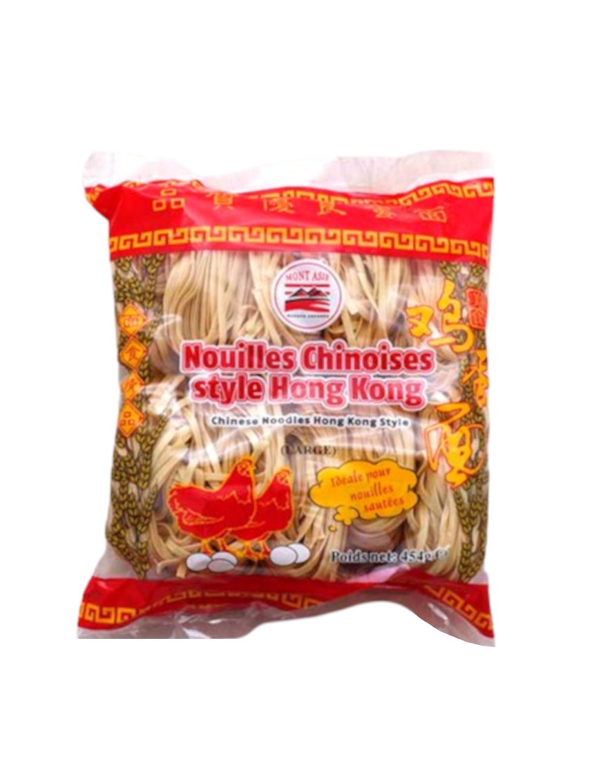 Nouilles fines à base de blé tendre LONGEVITE 454g (寿星牌粗鸡蛋面)