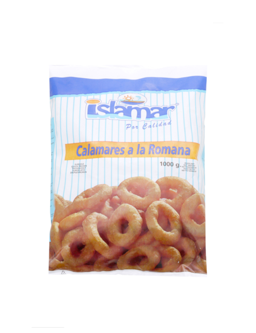 Anneaux de calamar à la romaine ISLAMAR 1kg (炸鱿鱼圈)