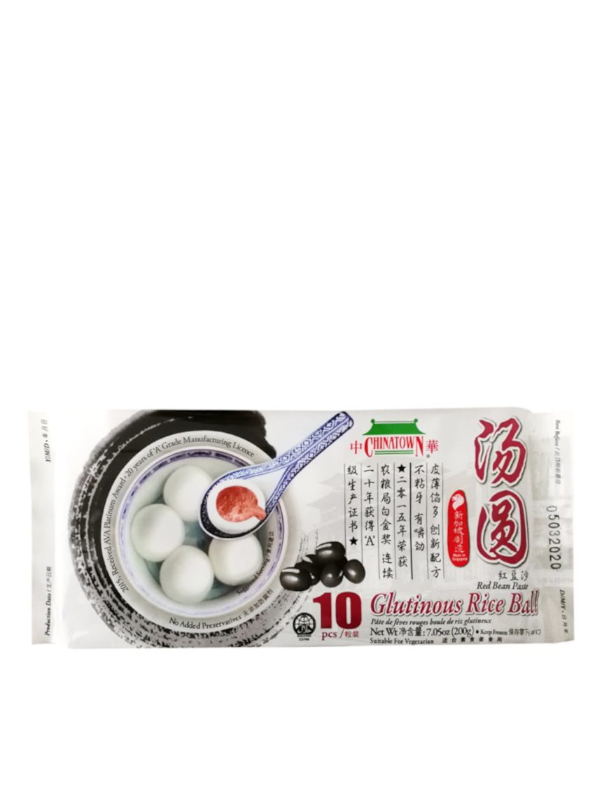 Boulettes de riz gluant aux haricots rouges CHINATOWN 200g (红豆汤圆)