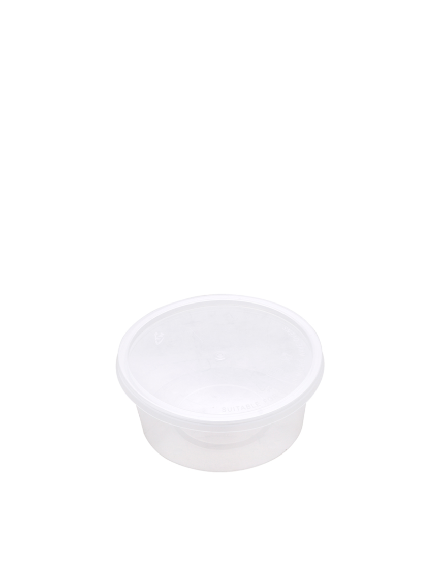 Boîte ronde PP 250ml SENKO 250PCS (成发透明圆汤盒(无孔))