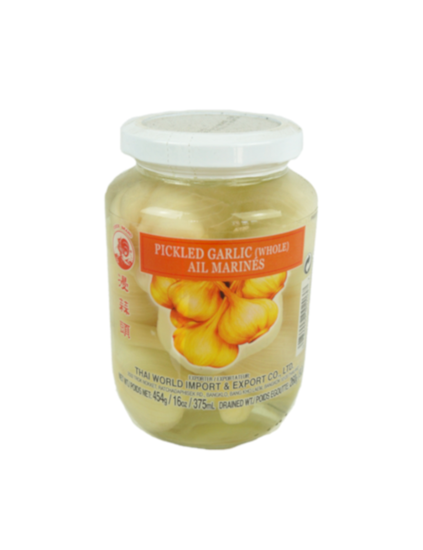 Ail au vinaigre COCK 454g (雞標玻璃咸蒜头)