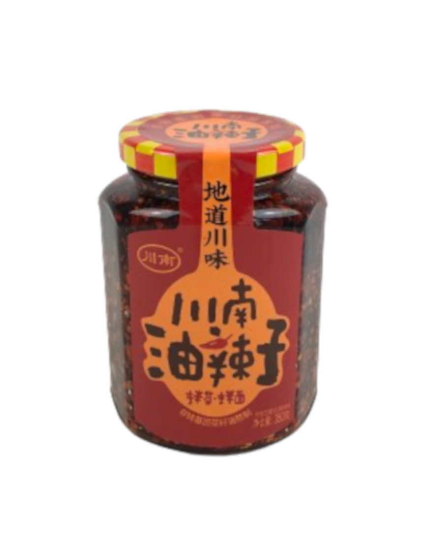 Huile de chili CHUANNAN 350g (川南辣油子)