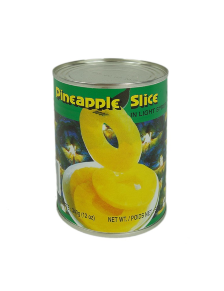 Ananas en tranches au sirop léger en conserve  COCK 565g