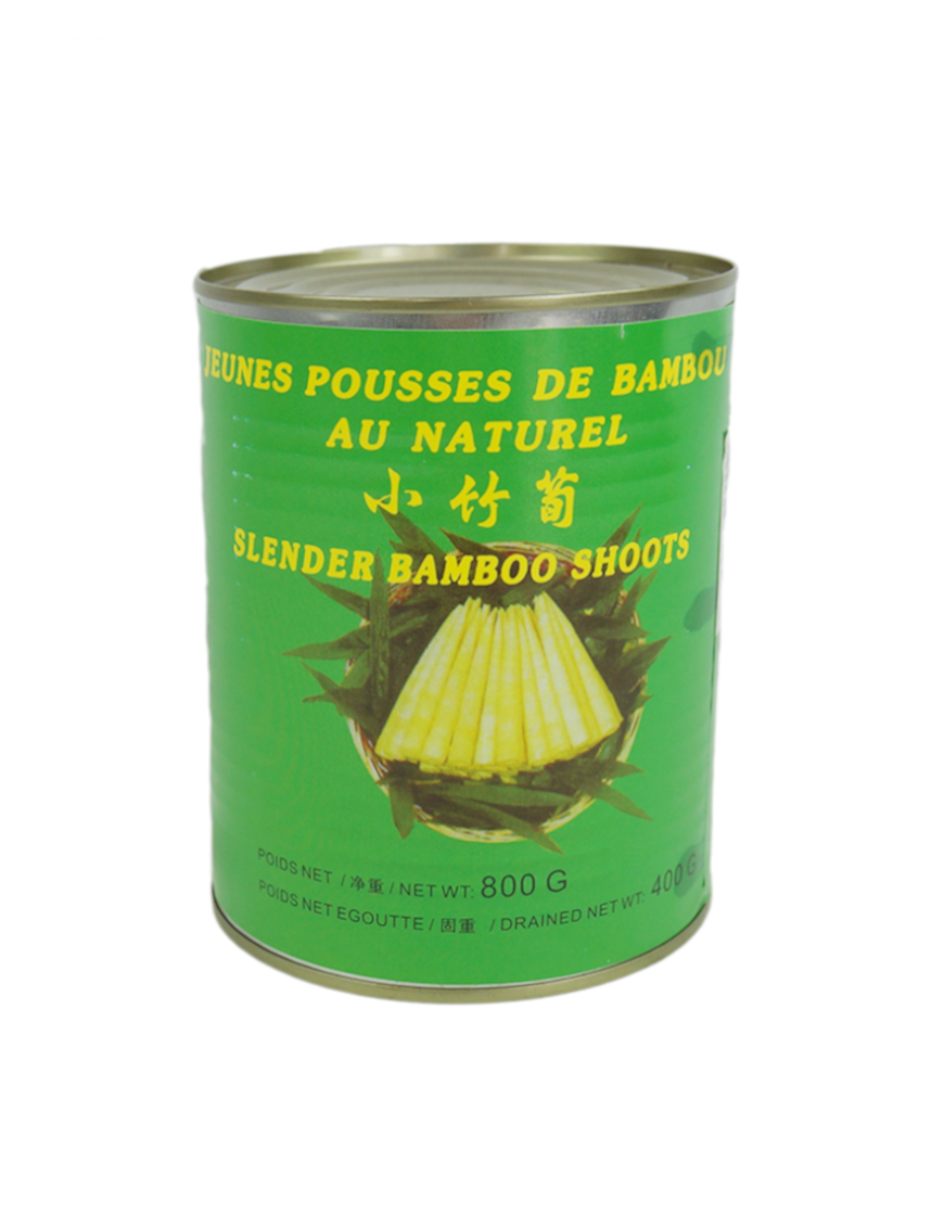Pointes de jeunes pousses de bambou au naturel COCK 800g (中国清水小竹笋)