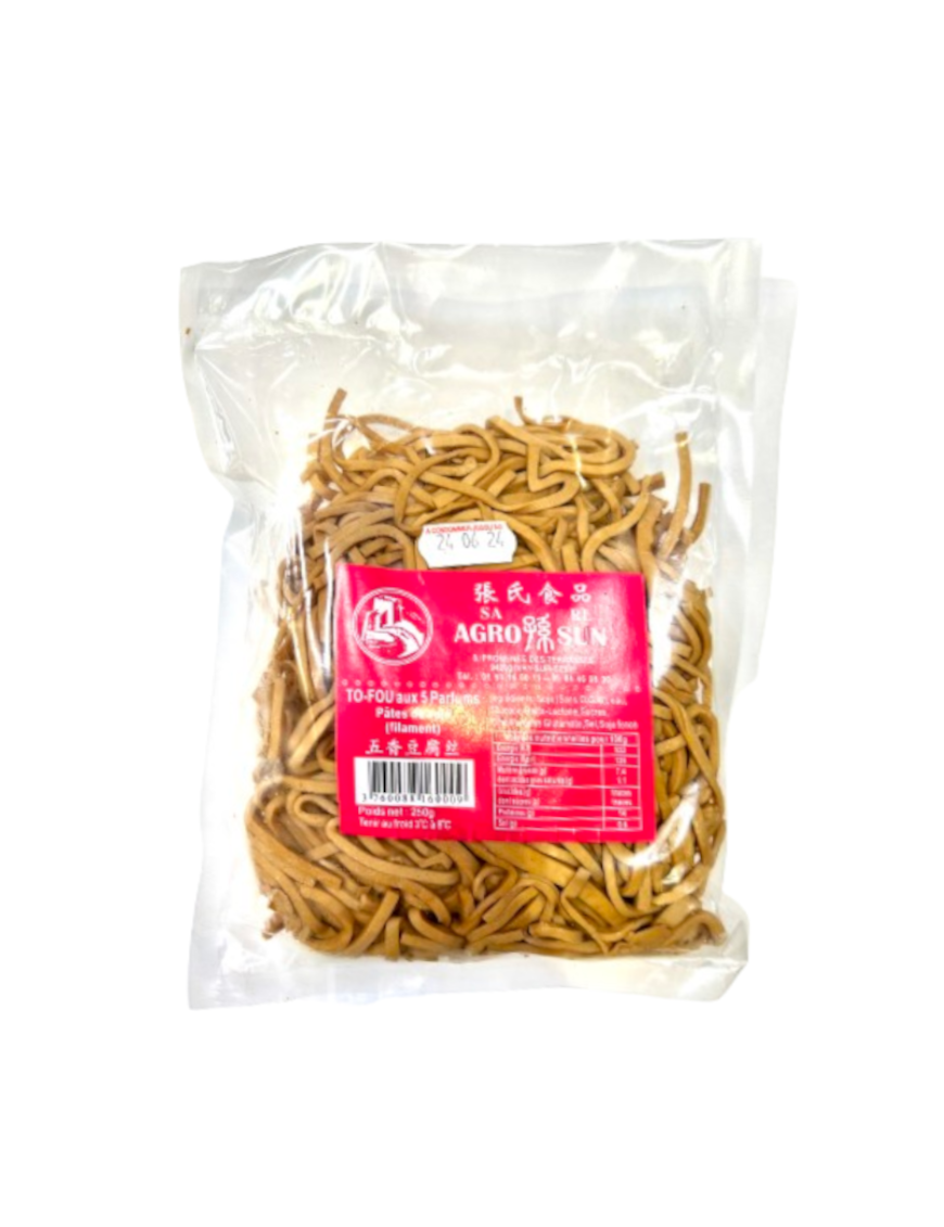 Lamelles de tofu AGRO SUN 250g (张氏五香豆腐丝)