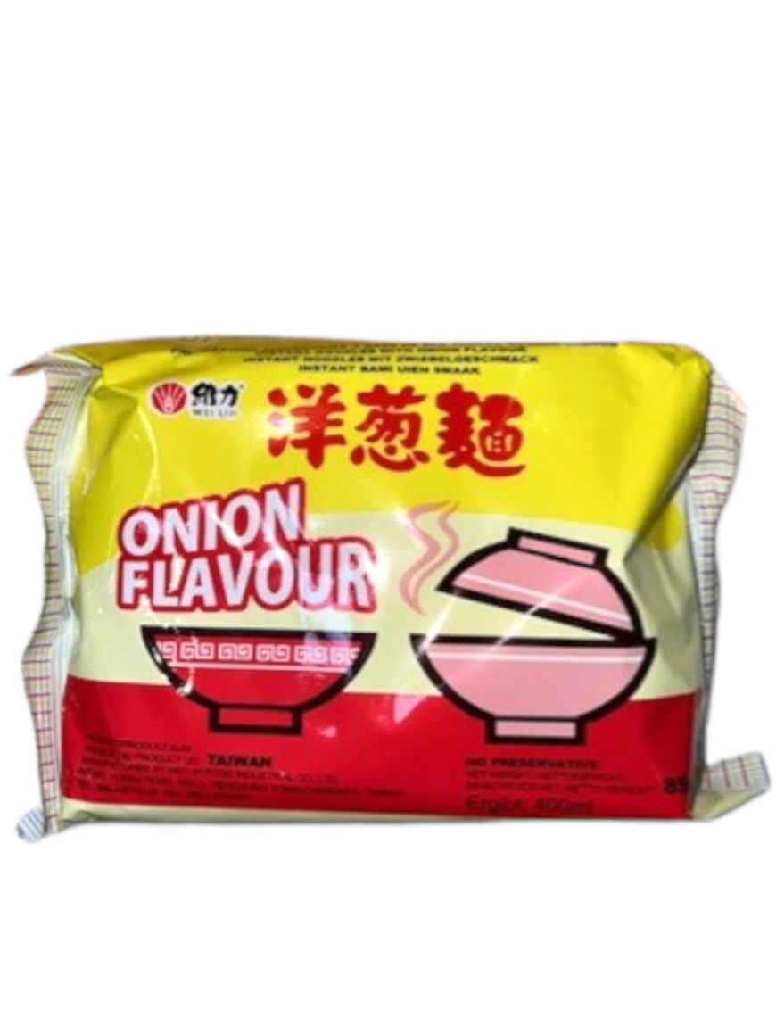 Nouilles instantanées saveur oignon WEILI 6/5X85g (维力洋葱面)