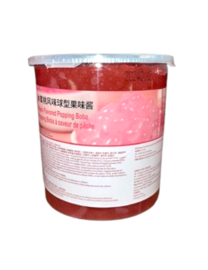 Perles de fruit boba Popping Pêche 3KG (爆爆珠桃子味)