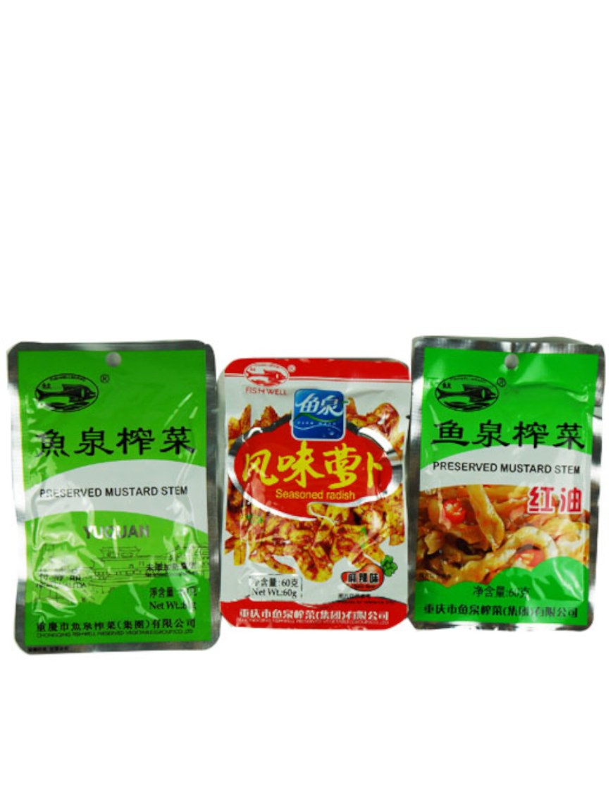 Radis assaisonné FISHWELL 60g (鱼泉 风味萝卜)