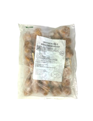 Brochettes de boulettes de poulet SENKO 850g 50P (成发鸡肉丸)