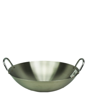 Wok en métal avec poignets 36cm (铁锅)
