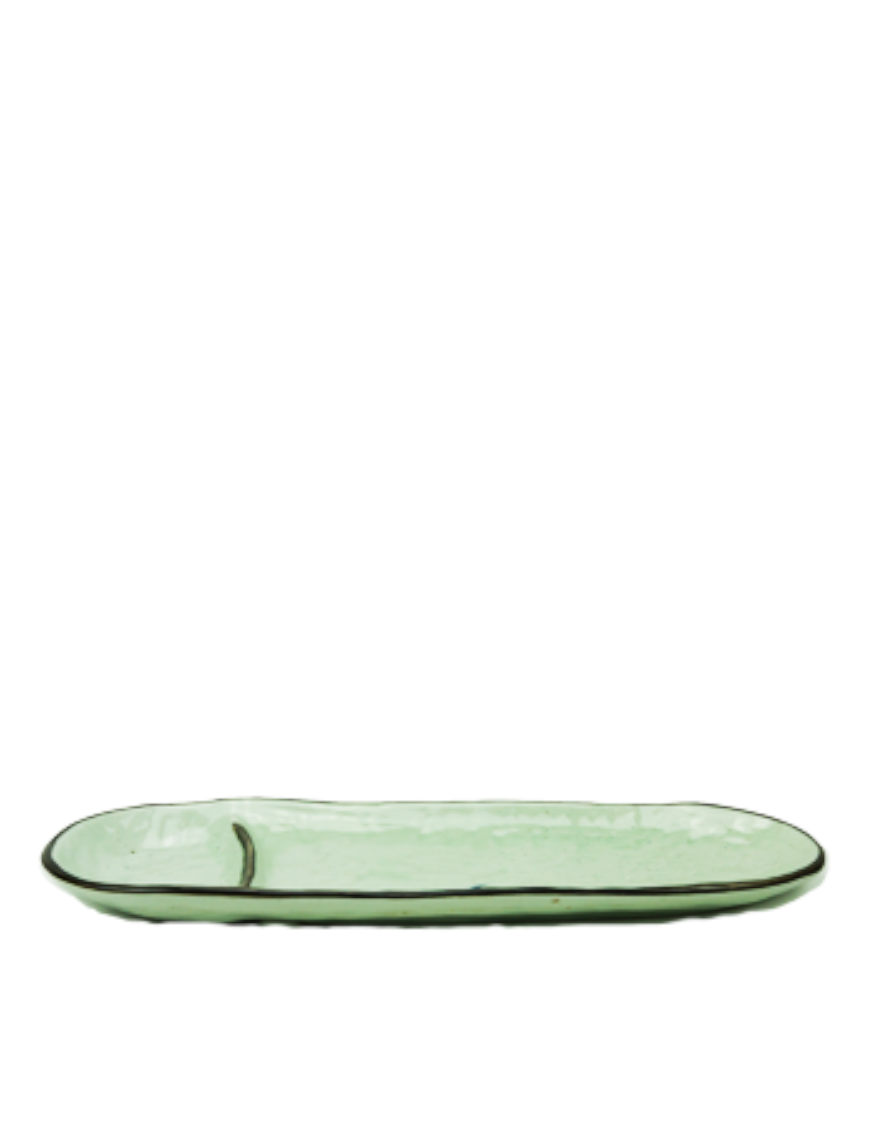 Assiette ovale en céramique 34cm