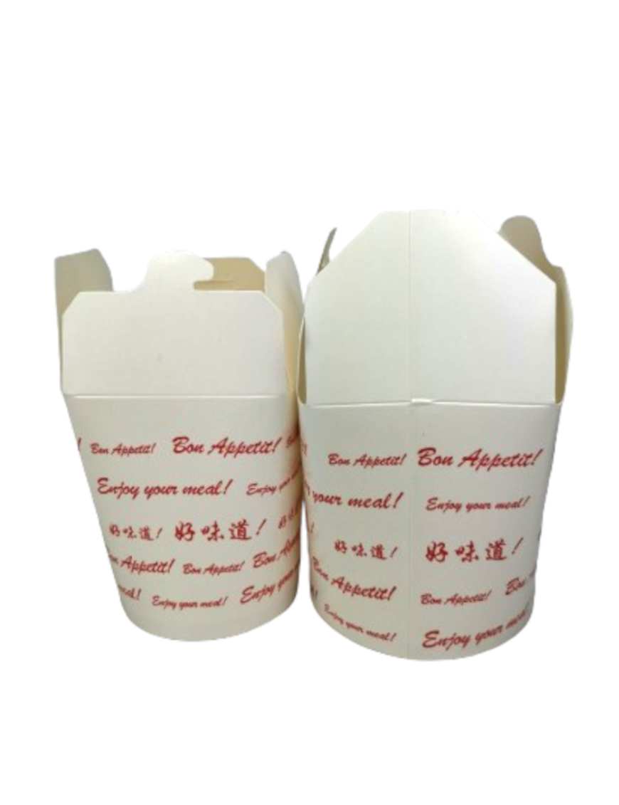 Boîte à emporter en papier kraft 480ml 1000PCS (成发方纸盒)