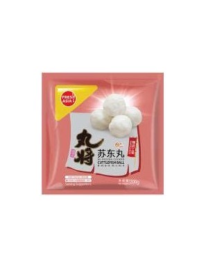 BALLS CUTTEFISH 200G FRESH ASIA / 丸将竹鱼(轮)烧/苏东丸(墨鱼丸)/鱼豆腐