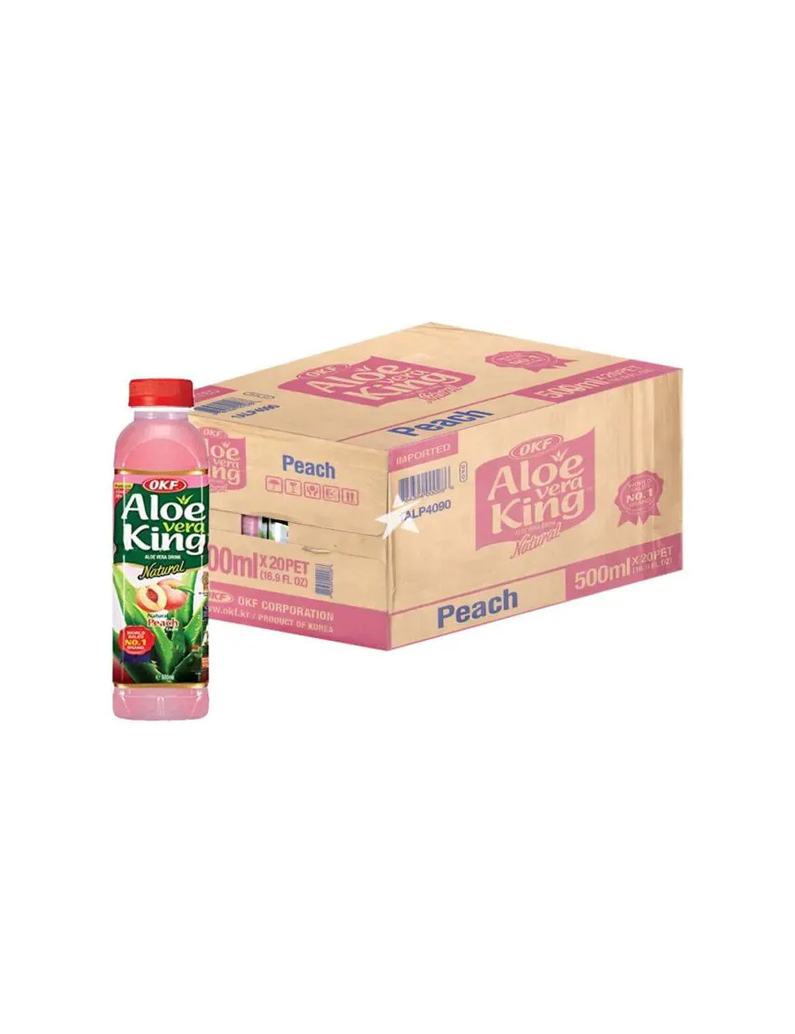 Aloe vera à la pêche OKF 20/500ml (桃子 芦荟水)